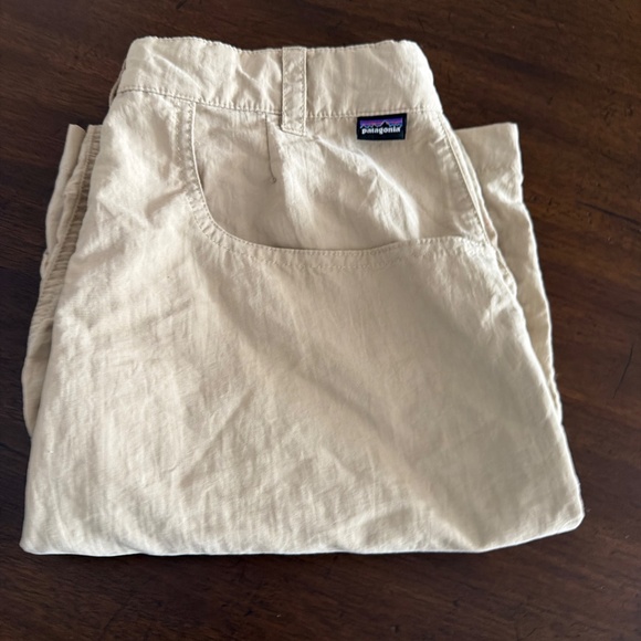 Patagonia Boys Trail Shorts Khaki Size XL 14-16 Nylon Adjustable Waist - Picture 9 of 9